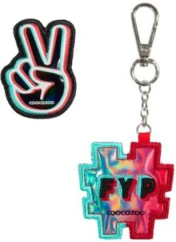 Coocazoo Rucksackhänger COLOUR-UP Tik Tok, 2-tlg.