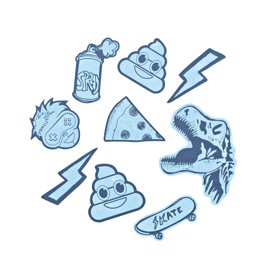 Coocazoo Aufkleber-Set "StickyRicky", Blau, Reflektierend Und Wasserfest, Selbstklebende Textilsticker 2 Coocazoo Aufkleber-Set "StickyRicky", Blau, Reflektierend Und Wasserfest, Selbstklebende Textilsticker – Bild 2