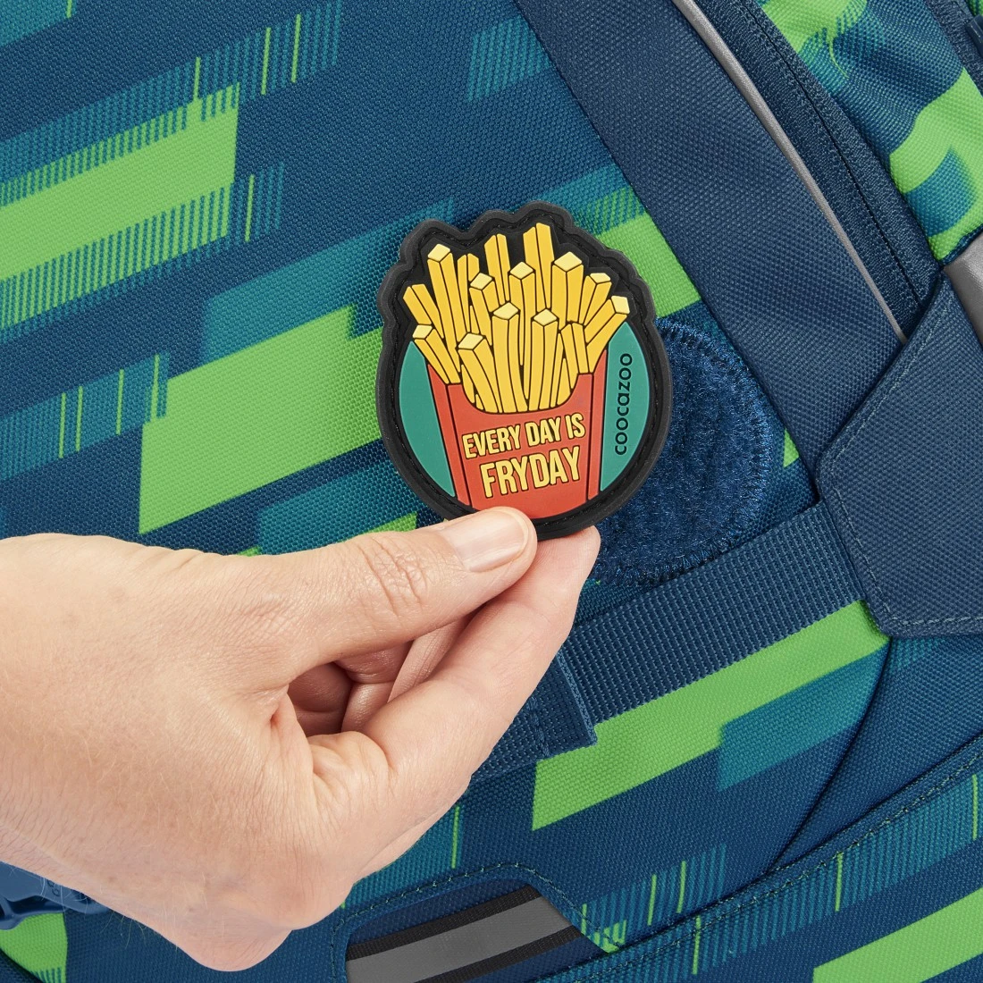 Schulrucksack Coocazoo MATE, Lime Stripe, AGR-Zertifikat 5 Schulrucksack Coocazoo MATE, Lime Stripe, AGR-Zertifikat – Bild 5