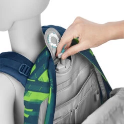 Schulrucksack Coocazoo JOKER, Lime Stripe, AGR-Zertifikat -Coocazoo 77068